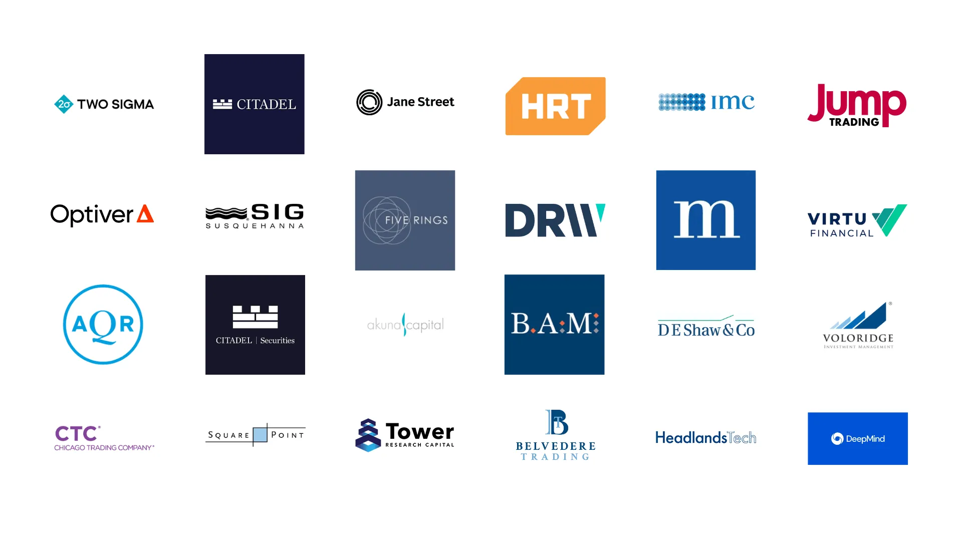 Firms where Traders at Berkeley members and alumni work